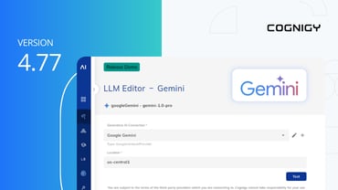 Native Google Gemini Support and More with Cognigy.AI v4.77