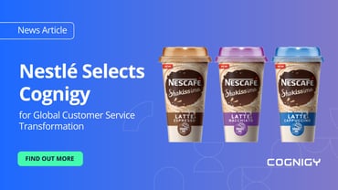 Nestlé Selects Cognigy for Global Customer Service Transformation