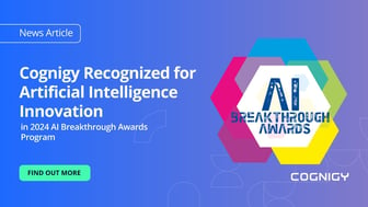 Cognigy Recognized for Artificial Intelligence Innovation in 2024 AI Breakthrough Awards Program