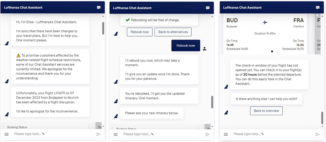 Lufthansa Digital Chat